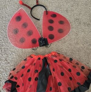 Ladybug Kids Costume Set - Red and Black